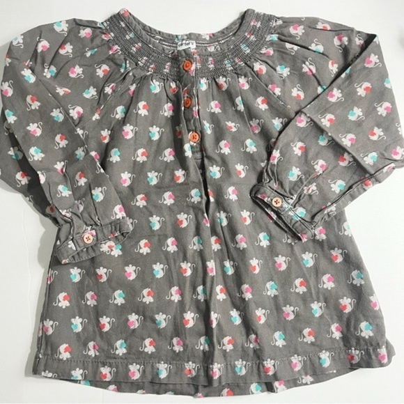 Carters • Grey Mouse with Hearts Dress - Picture 1 of 5